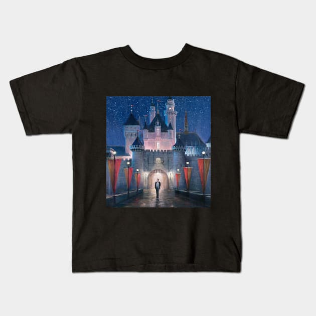 Walt's Magic Moment Kids T-Shirt by Edumj